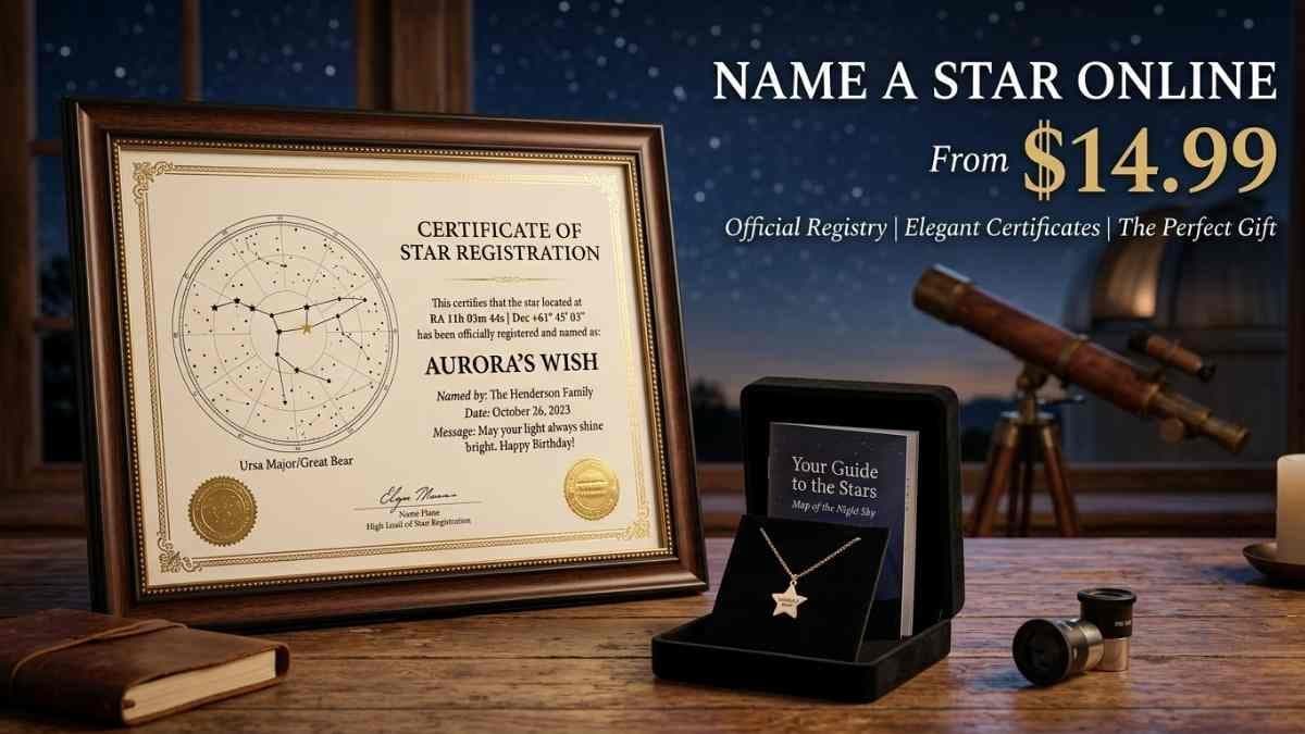 Name a Star Online from $14.99