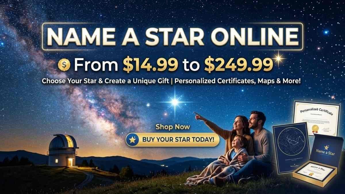 Name a Star Online From $14.99 to $249.99