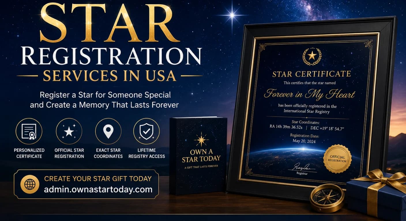 Star Registration Services in USA – Register a Star for Someone Special